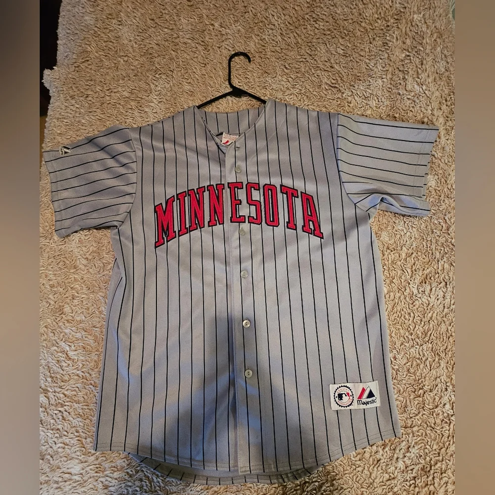 Majestic Baseball Jersey - Minnesota Twins - Size L - Torii Hunter # 48 - Picture 1 of 3